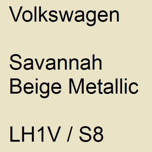 Volkswagen, Savannah Beige Metallic, LH1V / S8.